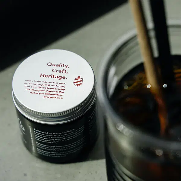 Hair Cream voks til mænd Pomp & Co. hårcreme set oppefra.